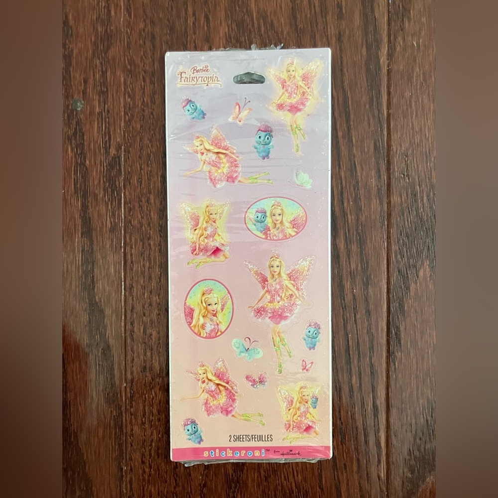 VTG Barbie Fairytopia Stickers (1 sheet)